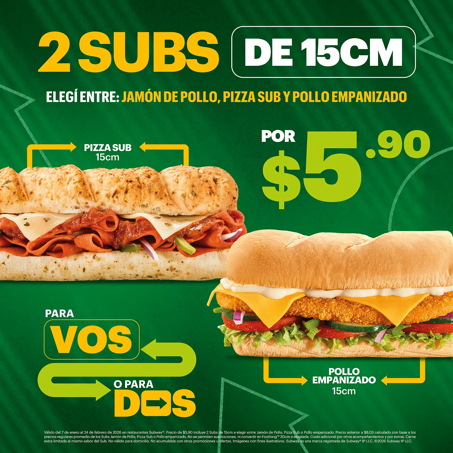 Para Vos o Para Dos - Promoción especial